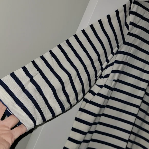 Old Navy Blue and White Striped Midi Dress - Picture 3 of 4